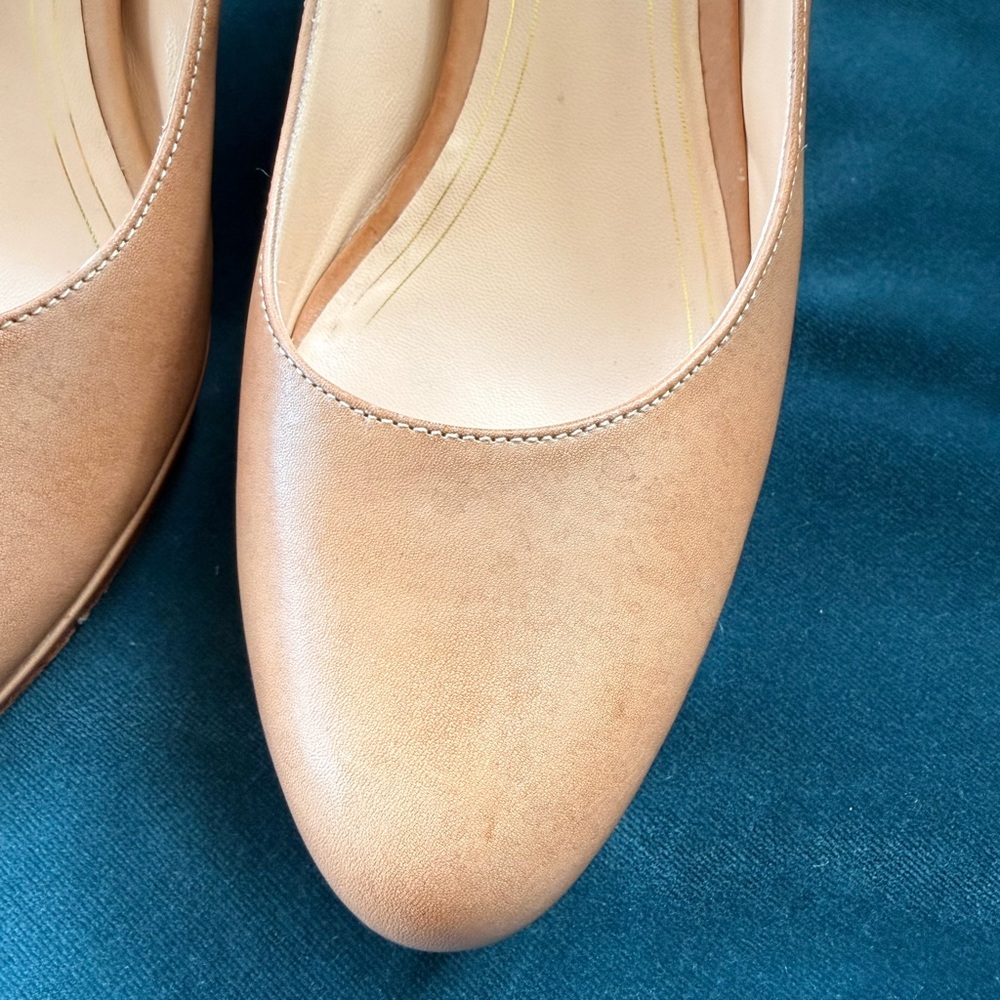 Cole Haan Tan Leather Heeled Pumps - Picture 12 of 13